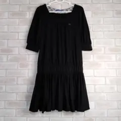 BURBERRY BLUE LABEL ブラック半袖 ワンピース チュニック