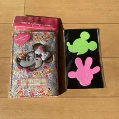 ミニーマウス ブックカバー付きノートと付箋セット