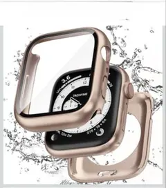 Apple Watch用 2 in 1全面保護カバー ゴールド