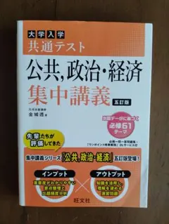 大学入学共通テスト 公共,政治,経済 集中講義 五訂版
