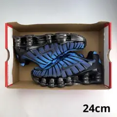 24cm ナイキ ウィメンズ ショックス TL ブルーヒーローメタリック青黒