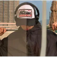 ●メッシュキャップ　黒　アメカジ　 ダメージ加工　ヴィンテージ風　古着　y2k