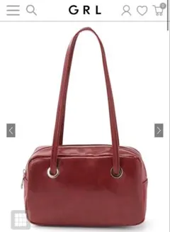 【美品】GRL 赤ショルダーバッグ 合成皮革