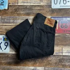 Levi’s 505 ブラックデニム W31 メキシコ製　ストレート　古着