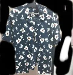 UNIQLO 花柄オープンカラーシャツ L