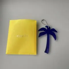 GUCCI パームツリー キーホルダー ブルー