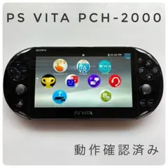 動作確認済 SONY PlayStationVita PCH-2000 ブラック