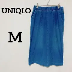 ユニクロ　デニム　スカート　タイト　ライトブルー　Ｍ　ウエスト88