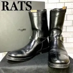 【超希少】【名作】RATS エンジニアブーツ レザーシューズ ブーツ ブラックのサムネイル