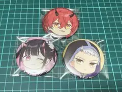 超かぐや姫 ミニキャラ缶バッジ 3点セット ブラックオニキス 帝 乃依