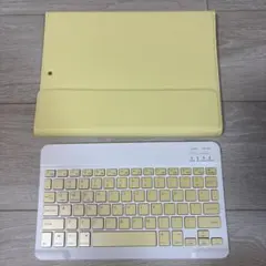 iPadケース(10.2インチ/10.5インチ)キーボード付き　イエロー　黄色