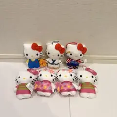 マクドナルド ハッピーセット ハローキティ50周年 ストラップ付ぬいぐるみ 7個