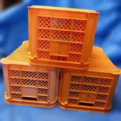 オレンジコンテナ　ストロンコンテII　底べた　ケース　3個セットのサムネイル