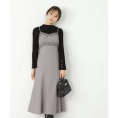 プロポーションボディドレッシング　エンブロイダリーマーメイドキャミワンピース