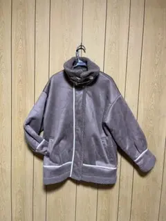 ピンク フリースジャケット