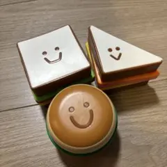 ★こどもチャレンジ　サンドイッチ　ハンバーガー　おもちゃ　3点セット