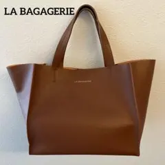 LA BAGAGERIE ブラウン トートバッグ　レザーのサムネイル