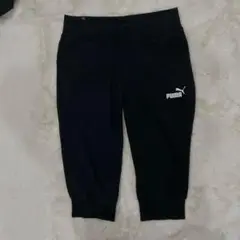 PUMA ブラック ハーフジョガーパンツ