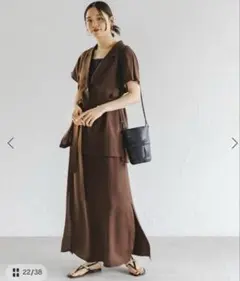 新品タグ付☆ハッシュニュアンス 〈笹川友里さんコラボ〉ペプラムジレ