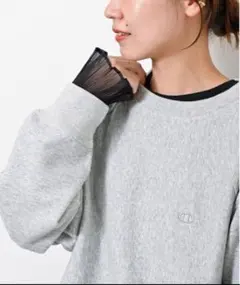 JOURNAL STANDARDrelumeオーガンジーカフスクルーネックTEE