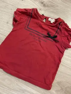 3can4on セーラー風 トップス レッド 90