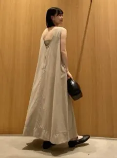 【Mila owen】バンドゥ付後ろUネックワンピース