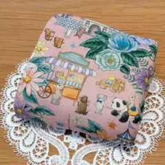 ガーゼハンカチ ユキエモン481 ハンドメイド(ペットボトルカバー