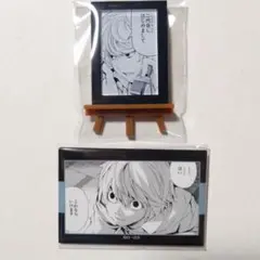 DEATH NOTE　ニア　コマミニアートフレーム&コマスクエア缶バッジ
