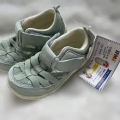 新品　ミントグリーン　サンダル　くつ　イフミー