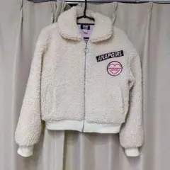 ANAP GIRL ボアブルゾン ベージュ