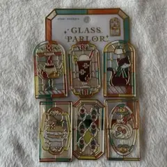 グラスパーラーステッカー ★プリンアラモード　６枚