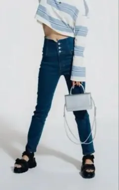 デザインスキニーデニムパンツ フォーエバー21