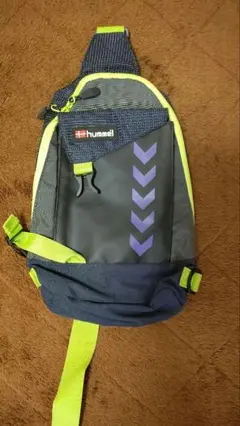 hummel スリングバッグ グレー/ネイビー/ライム