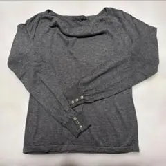 UNTITLED グレー 長袖ニット