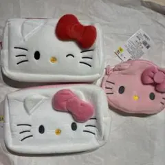 韓国限定　ハローキティ ポーチセット 3個