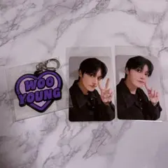 ATEEZ ウヨン FC限定くじ トレカ2種+ラバーストラップ