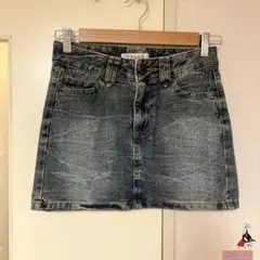 ハニーズ COLZA Y2K デニム ミニスカート S ケミカルウォッシュのサムネイル