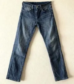 Levi’s リーバイス 511 W27 ブルーデニム ジップフライ ダメージ