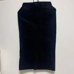 GU ブラック コーデュロイ タイトスカート S