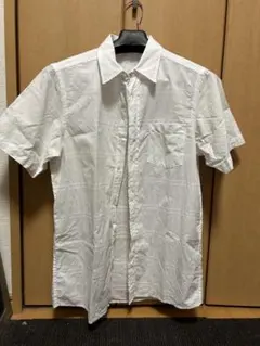 QUIKSILVER 半袖シャツ ホワイト チェック柄 Sのサムネイル