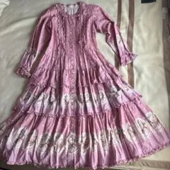 粉紅屋 玫瑰園丁連衣裙