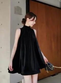 maisoncelon velour tie blouse ブラック - メルカリ