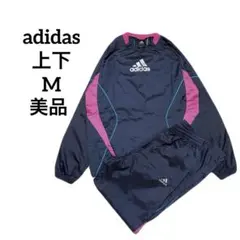 美品☆adidas ピステ上下セット　CLIMA PROOF　ネイビー　M＊QJ