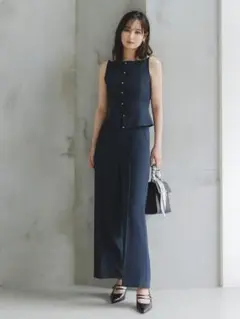 Sustainableハイウエストワイドパンツ