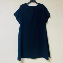 アドーア ADORE 半袖チュニック　ネイビー　Mサイズ ゆったりのサムネイル