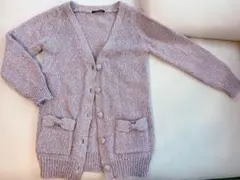 INGNI イング　パープル　ニットカーディガン　ロングカーディガン　上品