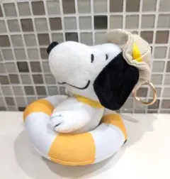 PEANUTS スヌーピー 浮き輪 ぬいぐるみ キーホルダー アフタヌーン
