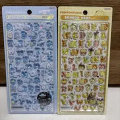 ボンボンドロップシール　サンリオもじ(ポムポムプリン、シナモロール)