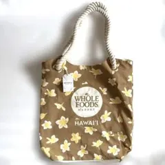 ハワイ限定　WHOLEFOODSMARKET ホールフーズ エコバック　綿