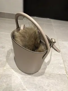 a-jolie ファー付きバケツ型バッグ